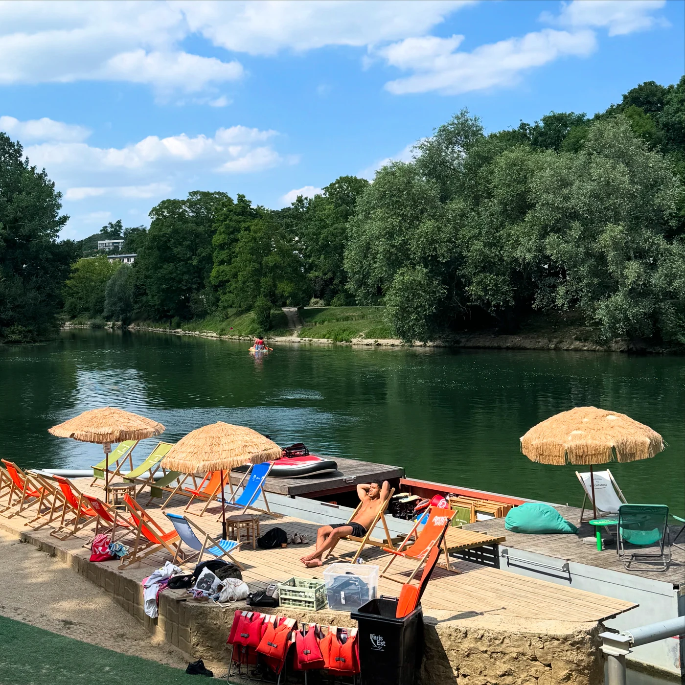 Session paddle sur la Marne à Beach Paddle